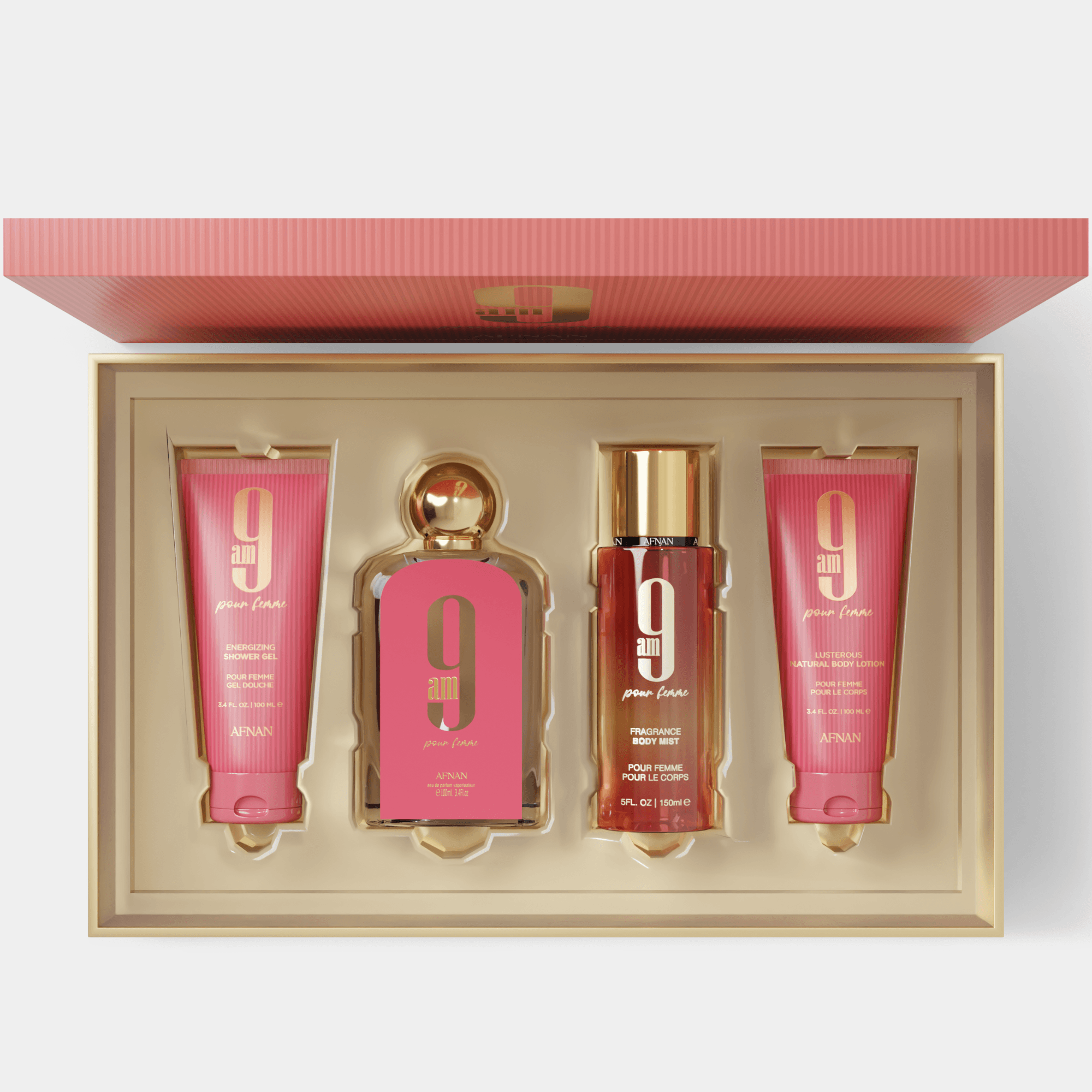 GIFT SET 9 AM POUR FEMME - Afnan Perfumes - USA