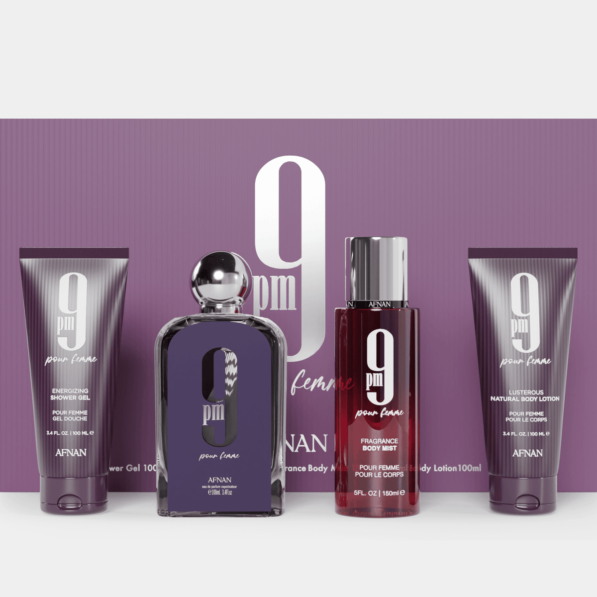 9PM Pour Femme Gift Set | Luxury Gift | Afnan Perfumes USA