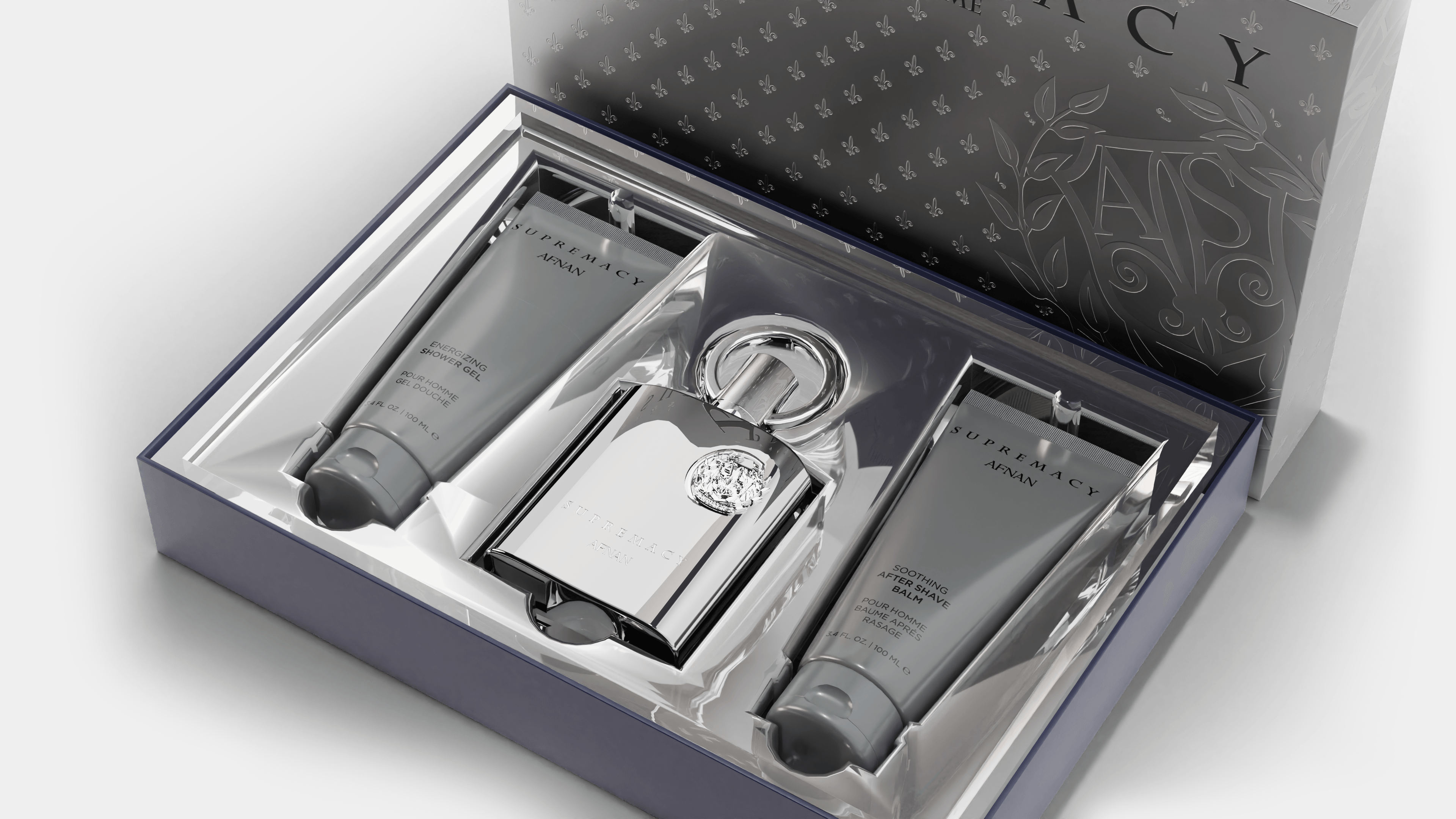 Supremacy Silver Gift Set | Luxury Gift | Afnan Perfumes USA Supremacy Silver Gift Set | Luxury Gift | Afnan Perfumes USA